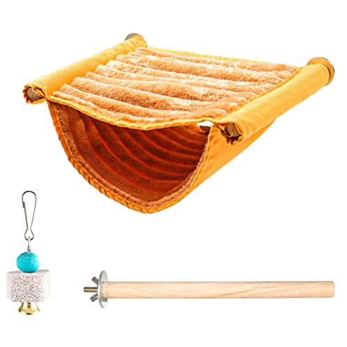 AYPOHU Papageiennest Warme Doppelschicht Hängematte Kleines Winterbett Holzständer Kleines Warm AYPOHU Papageiennest Warme Doppelschicht Hängematte Kleines Winterbett Holzständer Kleines Warm von AYPOHU