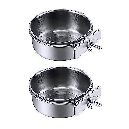 AYPOHU Vogelfutterschalen Für Käfig Edelstahlschale Papageien Futternapf Futternapf Klemmhalter Für Kleine Haustiere AYPOHU Vogelfutterschalen Für Käfig Edelstahlschale Papageien Futternapf Futternapf Klemmhalter Für Kleine Haustiere von AYPOHU