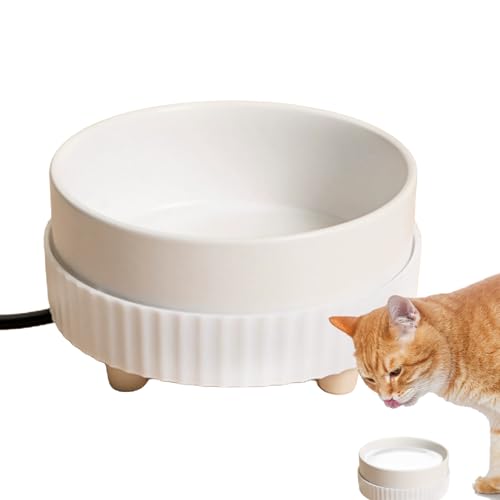 Hund Wasserwanne, USB Aufladen Schwimmender Wassernapf für Hunde, Katze Hund Beheizte Katzennapf für Draußen & Innen, -35℃ Beheizte Keramik Wassernapf, Katzenfutterschale Hund Wasserwanne, USB Aufladen Schwimmender Wassernapf für Hunde, Katze Hund Beheizte Katzennapf für Draußen & Innen, -35℃ Beheizte Keramik Wassernapf, Katzenfutterschale von AYUMN