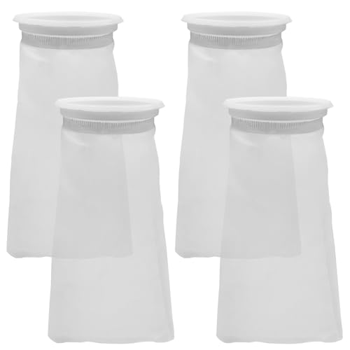 AYWFEY Aquarium-Filterbeutel, Nylon-Netz-Filtersocken, 200-Mikron-Filtration, 10,2 cm Ring, 25,4 cm lang, 4 Stück AYWFEY Aquarium-Filterbeutel, Nylon-Netz-Filtersocken, 200-Mikron-Filtration, 10,2 cm Ring, 25,4 cm lang, 4 Stück von AYWFEY