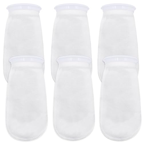 AYWFEY Filtersocken für Aquarien, 10,2 cm x 25,4 cm, 200 Mikron, Filterbeutel für Süß- und Salzwasser, Aquarien, Filtersocken, Verwendung in Teichüberläufen, 6 Stück AYWFEY Filtersocken für Aquarien, 10,2 cm x 25,4 cm, 200 Mikron, Filterbeutel für Süß- und Salzwasser, Aquarien, Filtersocken, Verwendung in Teichüberläufen, 6 Stück von AYWFEY