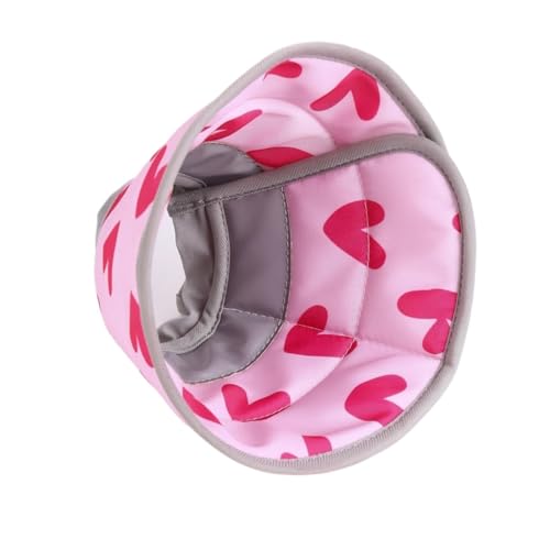 Halskrause Katze 1 Stück Haustier-Kegelhalsband, weiches Katzen-Erholungshalsband, schützend, verstellbar, for nach der Operation, bequemes, leichtes Halsband(Color:Rose Red,Size:M) von AYWTIUN