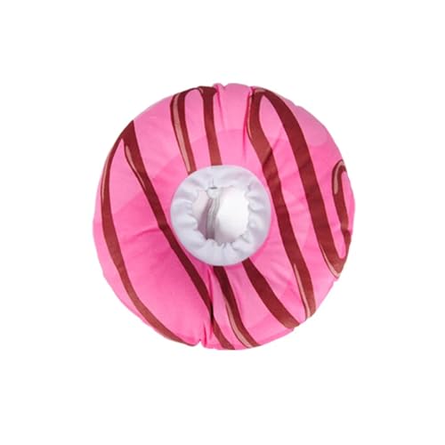 Halskrause Katze Haustier-Katze-Kegelhalsband, Hunde-Donut-Halskegel-Erholungshalsband for Anti-Biss-Lick-Chirurgie, Wundheilung, schützende Haustierversorgung(Color:Rose Red,Size:XS) von AYWTIUN