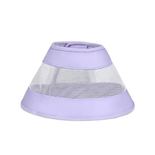 Halskrause Katze Haustier-Kegelhalsband, Gesundheitswiederherstellung, Baumwoll-Füllhalsband, schützendes medizinisches Kegelhalsband for Hunde und Katzen(Color:PU,Size:L) von AYWTIUN