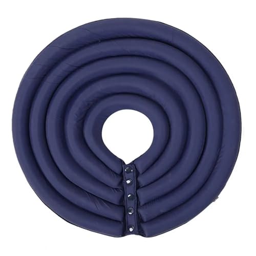 Halskrause Katze Haustier-Kegelhalsband for Chirurgie, Wundheilung, schützender Welpe, weiches Hunde- und Katzenzubehör(Color:Dark Blue,Size:2XL) von AYWTIUN