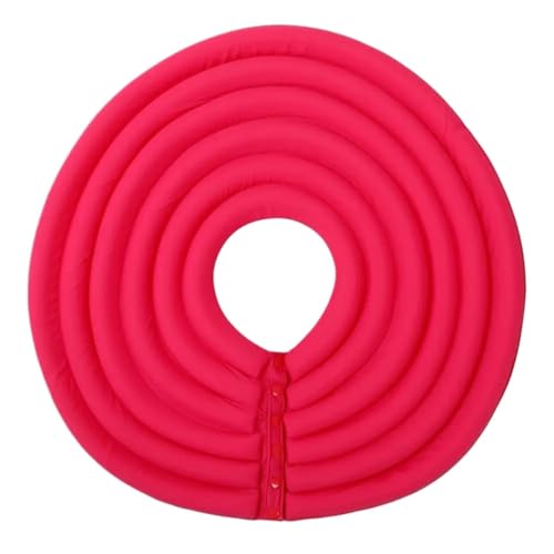 Halskrause Katze Haustier-Kegelhalsband for Chirurgie, Wundheilung, schützender Welpe, weiches Hunde- und Katzenzubehör(Color:Rose Red,Size:S) von AYWTIUN