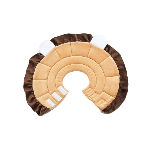 Halskrause Katze Haustier-Schutzkegelhalsband, bequem, verstellbar, Anti-Biss-Erholungshalsband, Schutzkegel for Hunde, Katzen, Löwenform(Color:20-23cm) von AYWTIUN