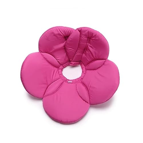 Halskrause Katze Hunde-OP-Halsband, Anti-Biss-Halsband, Hund, Blumenform, Genesungshalsband, Chirurgie-Halsbänder, Haustierzubehör(Color:Purple Flower,Size:L) von AYWTIUN