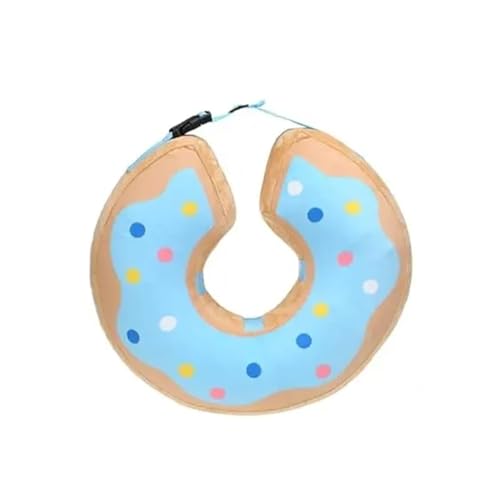 Halskrause Katze Hundehalsband nach der Operation, Haustierhalsband for kleine, mittelgroße und große Hunde, weiches Hundekegelhalsband, schützt aufblasbar(Color:Sky Blue,Size:M) von AYWTIUN