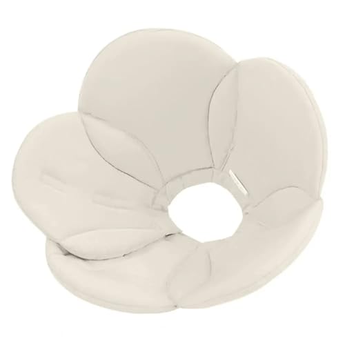 Halskrause Katze Katzen-Halskegelhalsband, Heimtierbedarf, Katzen-Erholungshalsband, weich, bequem, verstellbar, Anti-Lecken, Blumenform, Haustier(Color:White,Size:M) von AYWTIUN