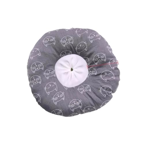 Halskrause Katze Katzen-Kreishalsband, Katzen-Kegelhalsband, Anti-Biss-Schutz-Halshalsband, Wundheilung, Haustier-Schutzhalsband, kein Kratzwerkzeug(Color:Gray Cat,Size:M) von AYWTIUN