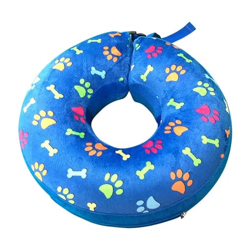 Halskrause Katze Kegelhalsband, verstellbar, waschbar, Haustier-Erholungskegel nach Operationen, Schutzhalsband for große, mittelgroße und kleine Hunde und Katzen(Color:1,Size:M) von AYWTIUN