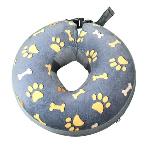 Halskrause Katze Kegelhalsband, verstellbar, waschbar, Haustier-Erholungskegel nach Operationen, Schutzhalsband for große, mittelgroße und kleine Hunde und Katzen(Color:2,Size:XL) von AYWTIUN