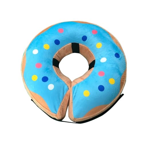 Halskrause Katze Kegelhalsband, verstellbar, waschbar, Haustier-Erholungskegel nach Operationen, Schutzhalsband for große, mittelgroße und kleine Hunde und Katzen(Color:3,Size:M) von AYWTIUN