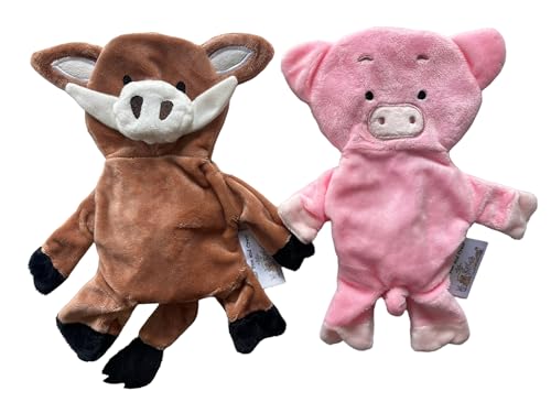 Schwein und Wildschwein Quietschspielzeug für Hunde, Schweine und andere kleine Haustiere, 2 Stück von AZ Micro Mini Pigs
