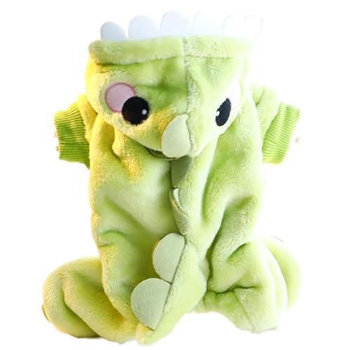AZA Dickes Hundekostüm für Herbst und Winter, Dinosaurier-Kleidung für Haustiere, mit Kapuze, Einteiler für Welpen, Haustiere, Katzen, kurzer Plüschmantel, niedliches Mädchen, verwandelbare Outfits AZA Dickes Hundekostüm für Herbst und Winter, Dinosaurier-Kleidung für Haustiere, mit Kapuze, Einteiler für Welpen, Haustiere, Katzen, kurzer Plüschmantel, niedliches Mädchen, verwandelbare Outfits von AZA