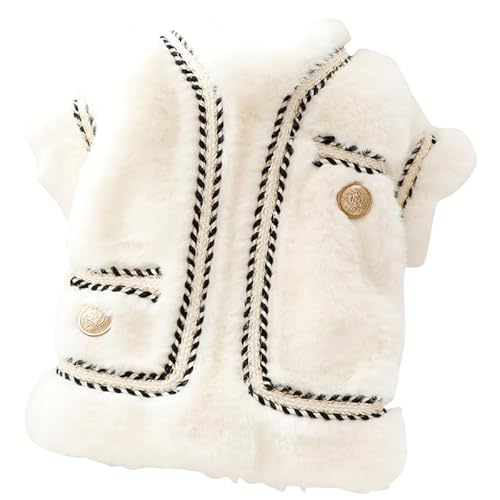 AZA Hunde-Prinzessin-Tweed-Kostüm, Plüschkleidung, für Herbst und Winter, Haustier-Kapuzenpullover, blau, warm, Katzenmädchen, niedlich, dick, weiß, rosa, Mantel, Outfits für kleine Hunde, Größe S AZA Hunde-Prinzessin-Tweed-Kostüm, Plüschkleidung, für Herbst und Winter, Haustier-Kapuzenpullover, blau, warm, Katzenmädchen, niedlich, dick, weiß, rosa, Mantel, Outfits für kleine Hunde, Größe S von AZA