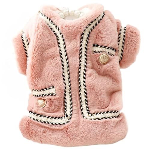 AZA Hunde-Prinzessin-Tweed-Kostüm, Plüschkleidung, für Herbst und Winter, Haustier-Kapuzenpullover, blau, warm, Katzenmädchen, niedlich, dick, weiß, rosa, Mantel, Outfits für kleine Hunde (Größe XL AZA Hunde-Prinzessin-Tweed-Kostüm, Plüschkleidung, für Herbst und Winter, Haustier-Kapuzenpullover, blau, warm, Katzenmädchen, niedlich, dick, weiß, rosa, Mantel, Outfits für kleine Hunde (Größe XL von AZA