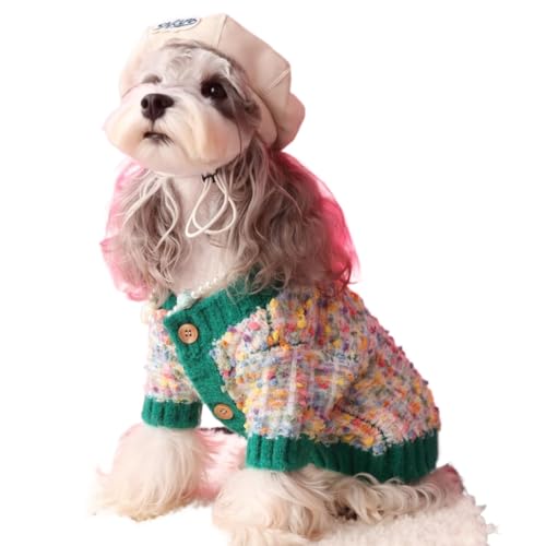 AZA Hundekostüm, Baumwolle, Farbpunkte, Strickjacke, Pullover für Haustiere, Hemd, Haustier, Jungenmantel für kleine Hunde, niedliches T-Shirt, Katzenmädchen, Outfits, Hundepullover, Winterkostüme AZA Hundekostüm, Baumwolle, Farbpunkte, Strickjacke, Pullover für Haustiere, Hemd, Haustier, Jungenmantel für kleine Hunde, niedliches T-Shirt, Katzenmädchen, Outfits, Hundepullover, Winterkostüme von AZA