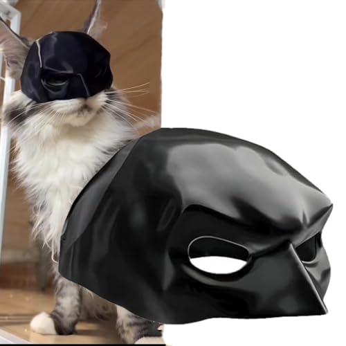 AZA Katzen-Halloween-Bekleidung, Fledermausmaske, Superhelden-Cosplay-Kostüm, Hundekappe, lustiger Katzenhut für Haustiere, Zubehör, Haustierjunge für kleine Katzen, Größe M, Schwarz AZA Katzen-Halloween-Bekleidung, Fledermausmaske, Superhelden-Cosplay-Kostüm, Hundekappe, lustiger Katzenhut für Haustiere, Zubehör, Haustierjunge für kleine Katzen, Größe M, Schwarz von AZA