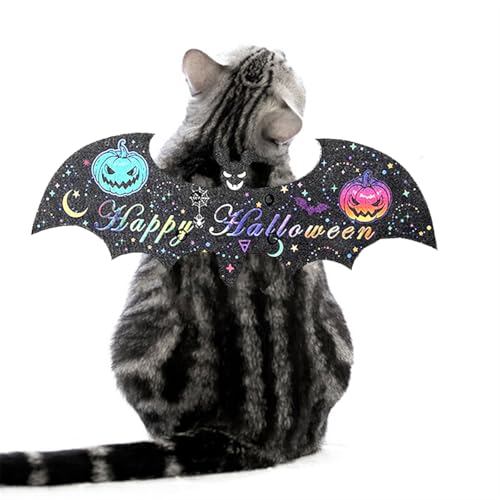 AZA Kostüm für Haustiere, Katzen, Kürbis, Fledermausflügel, Halloween, Hund, Geist, Fledermaus, Kostüm für Welpen, Kätzchen, Cosplay, Haustierbekleidung für kleine Hunde, mittelgroße und große AZA Kostüm für Haustiere, Katzen, Kürbis, Fledermausflügel, Halloween, Hund, Geist, Fledermaus, Kostüm für Welpen, Kätzchen, Cosplay, Haustierbekleidung für kleine Hunde, mittelgroße und große von AZA