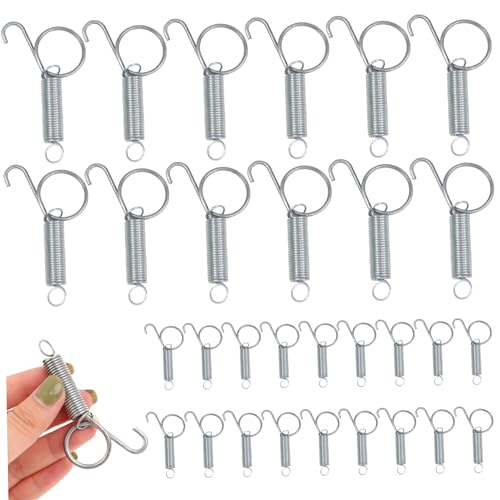 AZIDWERYQ 30 Prozent Drahtkäfigklammern, robuste verzinkte Käfigklammern, tragbares großes J für Drahtkäfige, Federtürhaken für Vogelzubehör kleines Tier AZIDWERYQ 30 Prozent Drahtkäfigklammern, robuste verzinkte Käfigklammern, tragbares großes J für Drahtkäfige, Federtürhaken für Vogelzubehör kleines Tier von AZIDWERYQ
