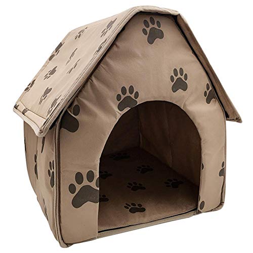 AZURAOKEY Faltbares Katzenhaus for Haustiere, kleine Fußabdrücke, Hundehütte for den Innenbereich von AZURAOKEY