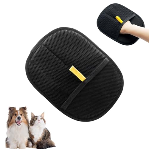 AZURAOKEY Fellpflegehandschuhe für Katzen, 1/2/3 Stück, 2025, doppelseitige Haustierbürstenhandschuhe, Tierhaarentferner-Handschuh für Hunde, Katzen, Kaninchen mit langen/kurzen/lockigen Haaren von AZURAOKEY
