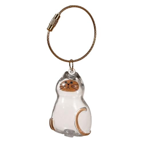 AZURAOKEY Schlüsselanhänger mit Tierhaarreliquien-Kapsel – Transparente Aufbewahrungsflasche for Katzenhaare & Gedenkgeschenk for Tierhalter, Sammler-Katzenhaarschlüsselanhänger-Flasche AZURAOKEY Schlüsselanhänger mit Tierhaarreliquien-Kapsel – Transparente Aufbewahrungsflasche for Katzenhaare & Gedenkgeschenk for Tierhalter, Sammler-Katzenhaarschlüsselanhänger-Flasche von AZURAOKEY