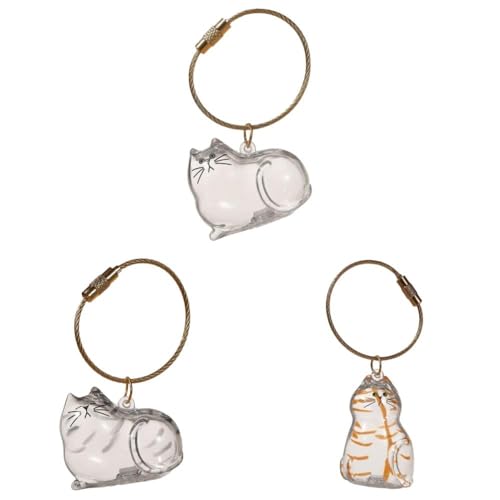 AZURAOKEY Schlüsselanhänger mit Tierhaarreliquien-Kapsel – Transparente Aufbewahrungsflasche for Katzenhaare & Gedenkgeschenk for Tierhalter, Sammler-Katzenhaarschlüsselanhänger-Flasche AZURAOKEY Schlüsselanhänger mit Tierhaarreliquien-Kapsel – Transparente Aufbewahrungsflasche for Katzenhaare & Gedenkgeschenk for Tierhalter, Sammler-Katzenhaarschlüsselanhänger-Flasche von AZURAOKEY