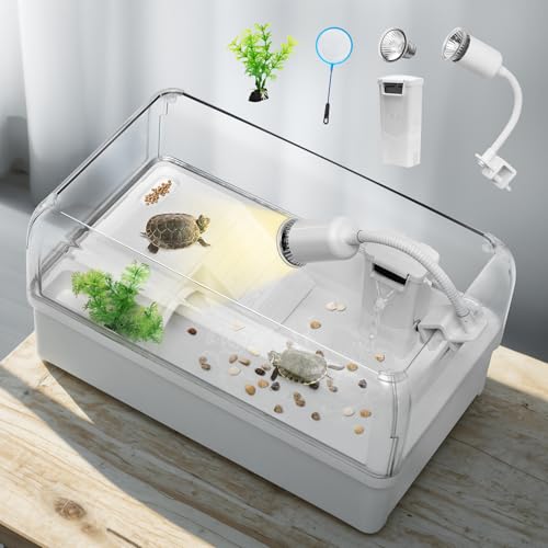 Schildkrötenbecken mit verstellbarem Wasserpumpenfilter, einfach wechselndes Wasser und sauber, Schildkröten-Aquarium, Terrapin See mit Plattformtank Schildkrötenbecken mit verstellbarem Wasserpumpenfilter, einfach wechselndes Wasser und sauber, Schildkröten-Aquarium, Terrapin See mit Plattformtank von AZV