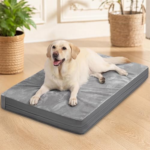 Grosse Hundesofa Orthopädisches Hundebett: Weich und Bequem Eiförmiger Schwamm Hundekissen, Wasserdicht rutschfest Bissfestigkeit Hundematte, Wintergeschenk für Tierliebhaber an ihre Hunde (XXL-91) Grosse Hundesofa Orthopädisches Hundebett: Weich und Bequem Eiförmiger Schwamm Hundekissen, Wasserdicht rutschfest Bissfestigkeit Hundematte, Wintergeschenk für Tierliebhaber an ihre Hunde (XXL-91) von AZVFLY