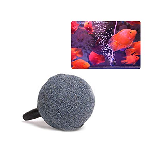 AZXAZ 10 Stück 3cm Luftblase für Aquarium Kugelform Sauerstoff Erhöhen Sie Luft Stein Aquarium Zubehör (Grau) von AZXAZ
