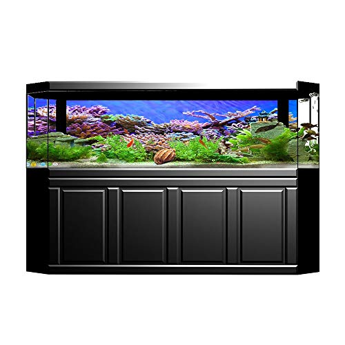 AZXAZ Aquarium Hintergrundplakat Selbstklebender PVC Aufkleber Unterwasser Korallenriff Stil Aquarium Hintergrund Dekoration Papier (122 * 50cm) von AZXAZ