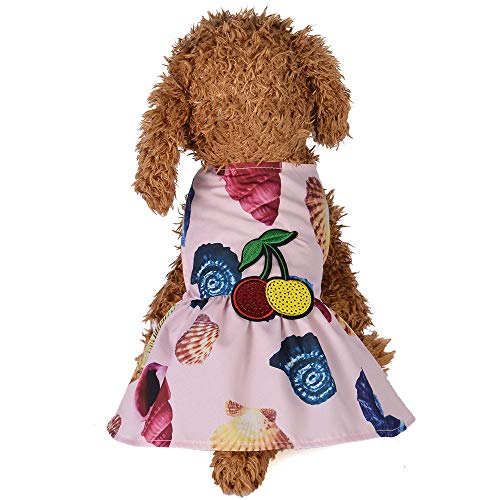 AZXAZ Hund Sommer Kleid Nette Haustier Prinzessin Clothes Puppy Cat Rock Schönes Partei Kostüm (Groß) von AZXAZ