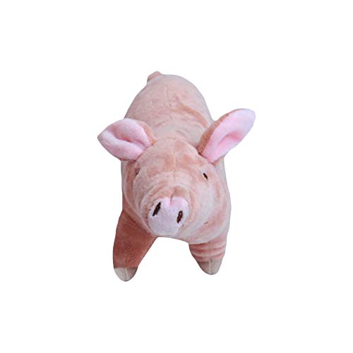 AZXAZ Plüsch Hundespielzeug Bissfest Schlafendes Schwein Ausgestopftes Tier Weiches nettes Haustier Wechselwirkendes Spielzeug Geschenk (24 * 13cm) von AZXAZ