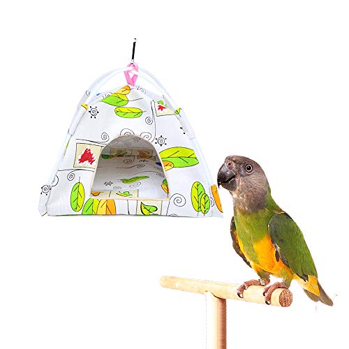 AZXAZ Vogelnest Haus Bett Hängendes Zelt Für Kleintier Wellensittich Sittich Nymphensittich Lovebird Finch Papageien Käfig Barsch Spielzeug (28 * 28 * 28CM, B) von AZXAZ