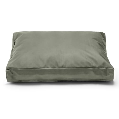 Aacabo Ersatz-Hundebettbezug, strapazierfähig, wasserdicht, abnehmbar, 137,2 cm L x 111,8 cm B x 10,2 cm H, wiederverwendbare Hundebettbezüge mit Reißverschluss, Graugrün, nur Bezug Aacabo Ersatz-Hundebettbezug, strapazierfähig, wasserdicht, abnehmbar, 137,2 cm L x 111,8 cm B x 10,2 cm H, wiederverwendbare Hundebettbezüge mit Reißverschluss, Graugrün, nur Bezug von Aacabo