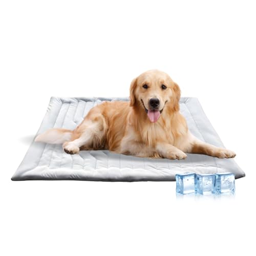 Aartner Kühlmatte Hund, Hundedecke Outdoor, Kühldecken zum Schlafen, Langlebige wasserdichte Kühlmatte für Hunde & Katzen im Sommer, Kein Wasser oder Kühlen Erforderlich (71 x 122cm) von Aartner