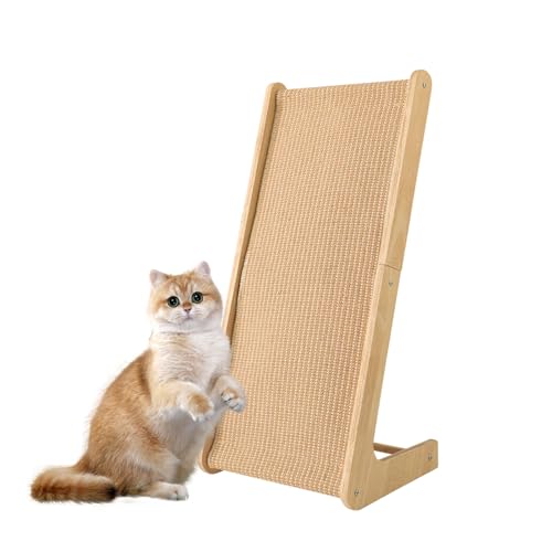 Kratzbrett Katze, 69 cm Cat Scratcher, L Förmige Holz + Sisal Katze Kratzbrett, Hochdichtes Verschleißfestes Kratzmöbel, Katzenkratzbrett für Wand und Ecke Kratzbrett Katze, 69 cm Cat Scratcher, L Förmige Holz + Sisal Katze Kratzbrett, Hochdichtes Verschleißfestes Kratzmöbel, Katzenkratzbrett für Wand und Ecke von Aartner