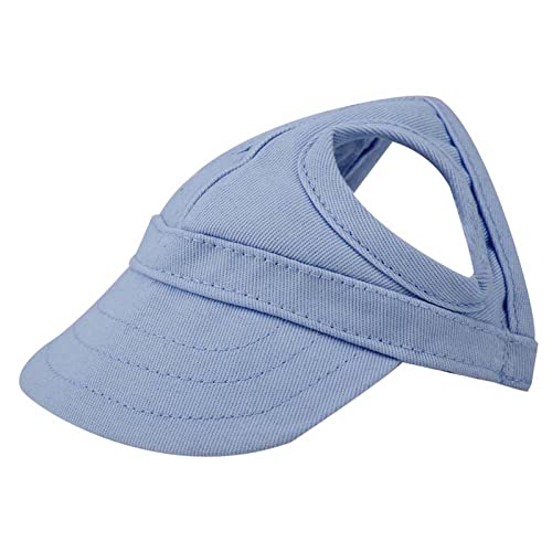 Aatraay Haustier Hund Katze Baseball Outdoor Cap Sunbonnet Verstellbare Streifen Sommer Reise Sport Hut (Haustierhut blau) von Aatraay