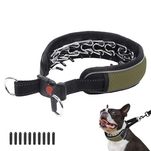 Martingale Hundehalsband für Hunde, reflektierend, kein Ziehen, für große und mittelgroße Hunde, verstellbares Anti-Zieh-Hundehalsband für Training, Spaziergänge, strapazierfähiges von AaufiLux
