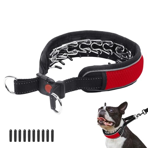 Martingale Hundehalsband für Hunde, reflektierend, kein Ziehen, für große und mittelgroße Hunde, verstellbares Anti-Zieh-Hundehalsband mit Schnalle, strapazierfähiges Nylon-Schlupfhalsband für von AaufiLux