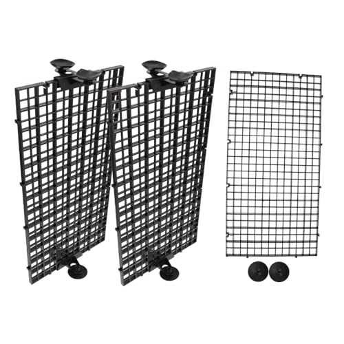 1 Satz Aquarium Trennwand Teiliges Isolation Mesh mit Saugnäpfen Hochwertige Abdeckung für Fischzucht und Sichere Isolation für Aquarien und Fischbecken von Abaodam