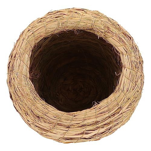 1 Satz Großes Vogelhaus aus Naturstroh Handgefertigtes Nistnest und Futterstelle für Multifunktionale Gartendekoration für Zier und Haustiere Komfortabler Lebensraum aus 1 Satz Großes Vogelhaus aus Naturstroh Handgefertigtes Nistnest und Futterstelle für Multifunktionale Gartendekoration für Zier und Haustiere Komfortabler Lebensraum aus von Abaodam