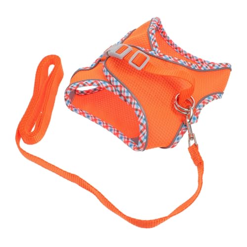 1 Satz Verstellbares Hundegeschirr mit Leine Reflektierendes für Kleine XXS Komfortables und Sicheres Outdoor Training Leichtes Anzulegen für und Ausflüge von Abaodam