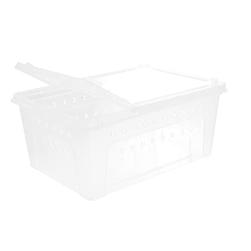 Abaodam Reptilien Fütterungsbox 1Stück Doppel Tür Transparent Robuster Kunststoff Anti Flucht für Spinnen Eidechsen Schildkröten und Insekten Abaodam Reptilien Fütterungsbox 1Stück Doppel Tür Transparent Robuster Kunststoff Anti Flucht für Spinnen Eidechsen Schildkröten und Insekten von Abaodam