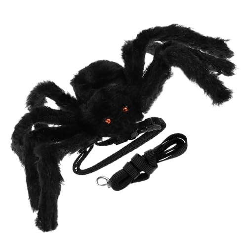 1Stück Verstellbares Spider Geschirr für Haustiere Halloween Weihnachten Chest Strap mit Leine und Langlebige Haustierausstattung von Abaodam