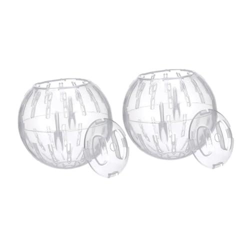 2 Stück Hamsterball für Zwerghamster Transparente Laufkugel für Haustiere für Fitness und Design für Stressfreies von Abaodam