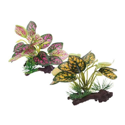 2Stücke Künstliche Wasserpflanzen für Aquarien Lebensechte Kunststoffpflanzen Dekoration für Terrarien Pflegeleicht und Fischfreundlich 2Stücke Künstliche Wasserpflanzen für Aquarien Lebensechte Kunststoffpflanzen Dekoration für Terrarien Pflegeleicht und Fischfreundlich von Abaodam